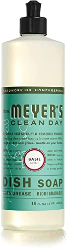 Image of MRS. MEYER'S CLEAN DAY Dish Soap Variety (Lemon Verbena + Basil + Honeysuckle, 1CT