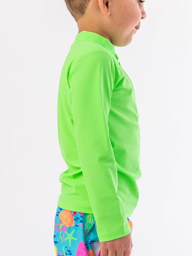Image of RUGGEDBUTTS Baby /Toddler Boys Long Sleeve Rash Guard Swim Shirt w /UPF 50+