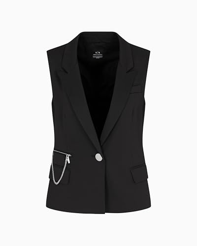 Chaleco blazer Armani Exchange mujer silueta estructurada para estilizar sastrería 3