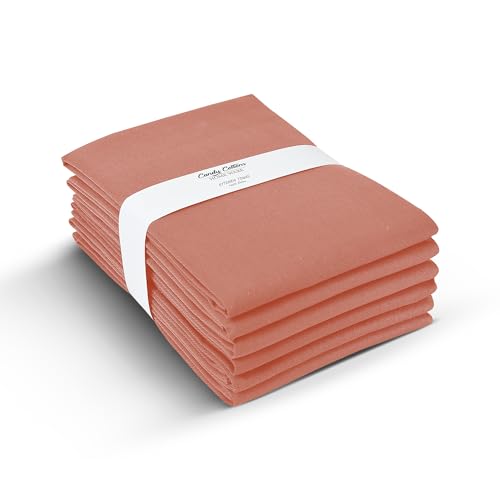 Candy Cottons KT_6_TERRACOTTA Terracotta Kitchen Towels Classic Cotton Kitchen Dish Towels thumb #2