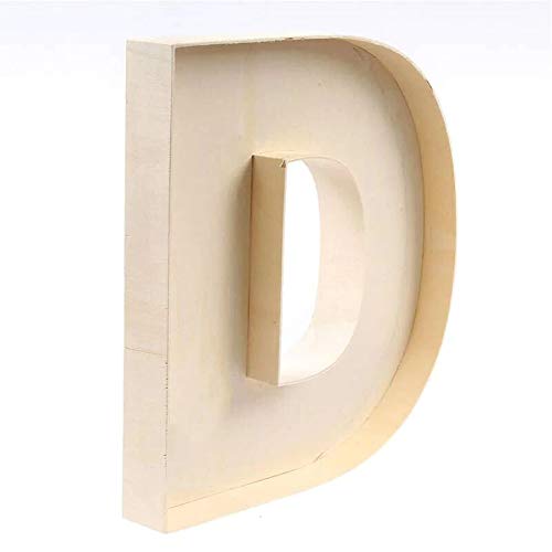 Wooden Fillable Letter D - A-Z Wood Letter Collection