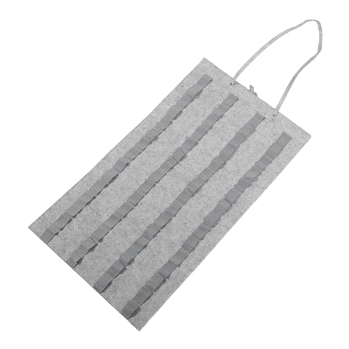 Totority Drumstick Hanging Stand Drumstick Display Show Stand Hangable Drum Sticks Bag Percussion Stick Organizer Drummer Accessories Drum Mallets Carry Bag Light Grey Wood