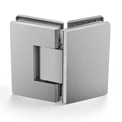 1 PC Charnière de porte en verre de salle de bain, pince pour porte de douche sans cadre, pince en acier inoxydable pour vitrine, pour verre de 8-12 mm