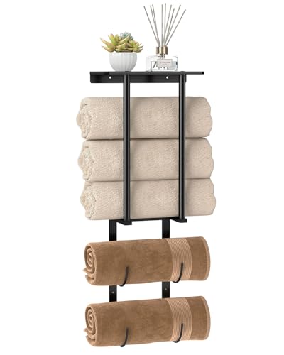 Towel Racks for Bathroom, Bathroom Towel Rack Wall Mounted with