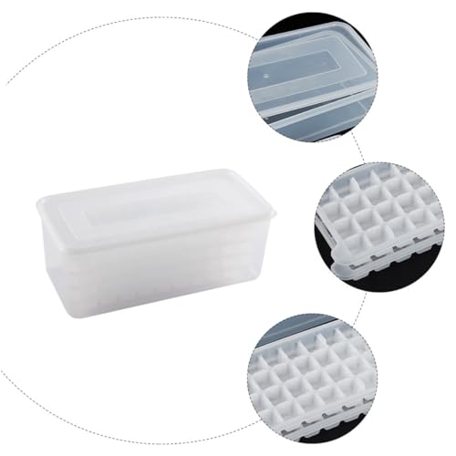 Molde de cubos de hielo cuadrado con tapa y caja de almacenamiento miniatura 4