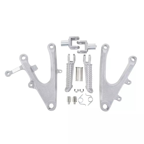 Repose pied moto avant argenté pour YZF R1 2004-2006