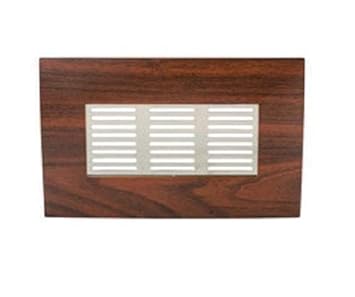 Nixnine PVC Designer Ventilator Grill & Kitchen Jali (Brown 100mm X 200mm X 2.5mm (4 x 8 inch) Pack of 2,