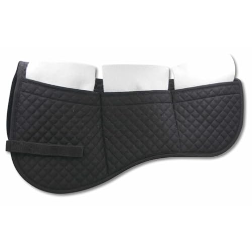 AMKA Sattelpad Korrektur Pad mit 18 Stück Filzeinlagen Gr. Warmblut schwarz