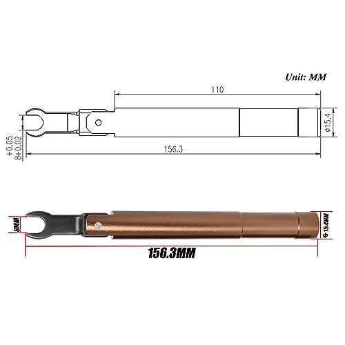 TOJOIN 1 pcs SMA Torque Wrench for RF Connector 8 in·lbs (0.9 N·m) Opening 8mm (5/16") for SMA 3.5mm/2.92mm Adapter Convertor Portable Spanner for Professionals Industry Brown by UU TOJOIN - Image 2