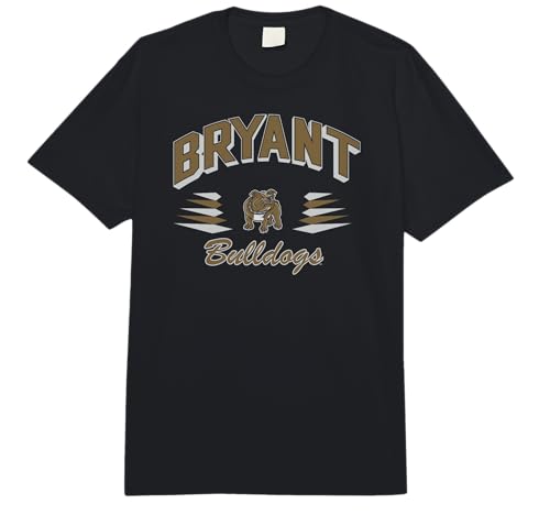 Bryant Bulldogs Retro Diamond Black Officially Licensed Comfort Colors Adult Heavyweight T-shirt