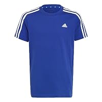 adidas Sportswear Essentials 3-Stripes Kids Cotton T-Shirt, Blue, 7-8 Years