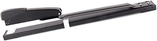 Grapadora de escritorio Grapadora de largo alcance, grapadora de brazo largo con grapas, grapadoras de oficina ajustables y antideslizantes Grapadora de escritorio - Accesorios de escritorio negros