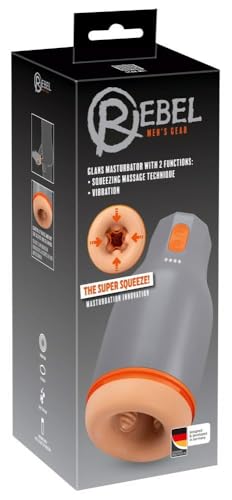 Rebel Glans with 2 Functions Masturbateurs Teint gris/orange/clair 4,3 cm