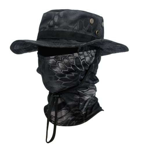 Cyclisme et Randonnée : Chapeau Boonie Militaire Coupe-Vent avec Cagoule Intégrée