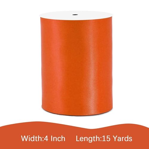 Image of Torrid Satin Ribbon 4 inch X 15 Yards Polyester Ribbon for Gift Wrapping Very Suitable for Weddings Party Hair Bow Invitation Decorations and More