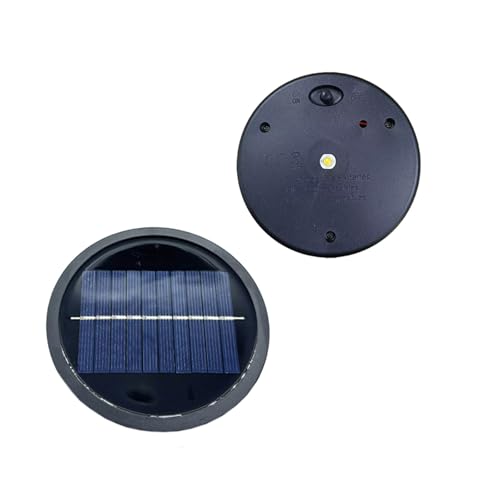 ZQX Solar Lights Replacement,2 Stück warmweißen LED-Solarabdeckungen, Ø 10.5cm, für verschiedene Solarlampen.