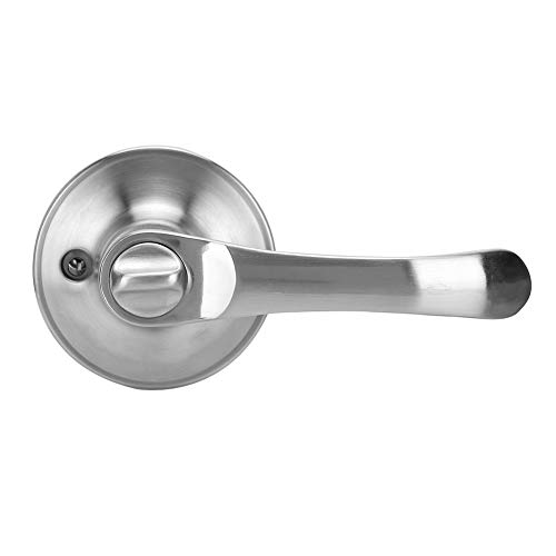 Door Handle Lock Zinc Alloy 3 Lever Home Lock Tools Kit Entrance Latchbolt Door Knob for Right Left Side Bedroom Hotel Bathroom
