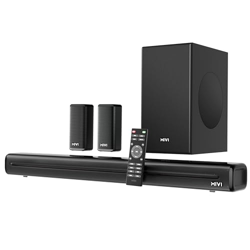 Mivi Nex 650 Soundbar [New Launch], 650 Watts, 5.1 Channel System with Sound bar, Satellite Speakers and Subwoofer, Nex Surround Feel Technology, Multiple Input Modes, Made in India view 1
