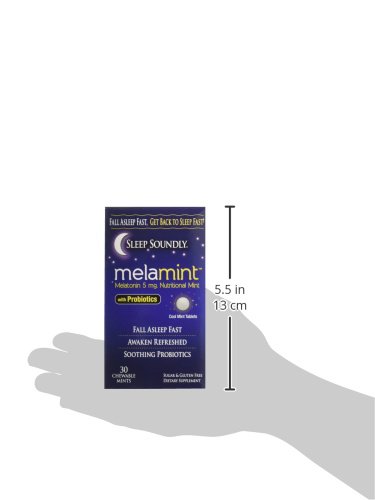 Sleep Soundly Melamint Melatonin Melt 5Mg With Probiotics, Fast Acting Sleep Formula, 30 Servings #TOP4