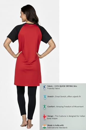 Image of ANJOR Swimming Tights & Long Half Sleeves Tshirt for Women