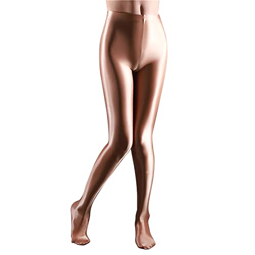 ZUYPSK Glossy Opaque Pantyhose Tights Oil Shiny High Waist Stockings Yoga Training Sports Dancing Leggings Pants