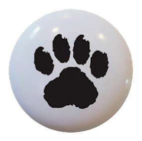 Paw Puppy Dog Ceramic Knobs Pulls Kitchen Bathroom Closet Drawer Cabinet 056