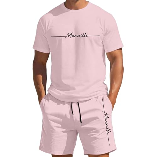 Ensemble homme t-shirt manches courtes imprimé lettres été XXXXXL