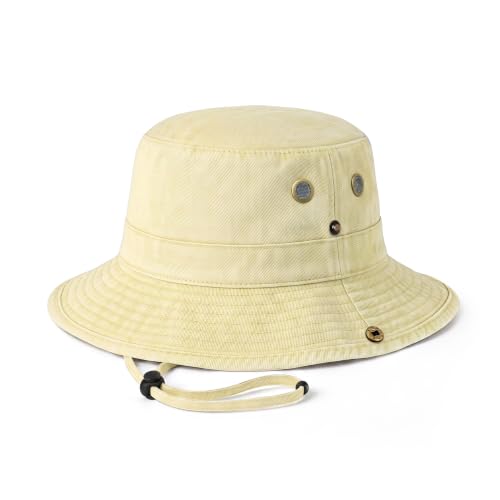 Image of Hot Summer Bucket Hat - Trendy Cotton Sun Hat for Beach, Golf, Fishing