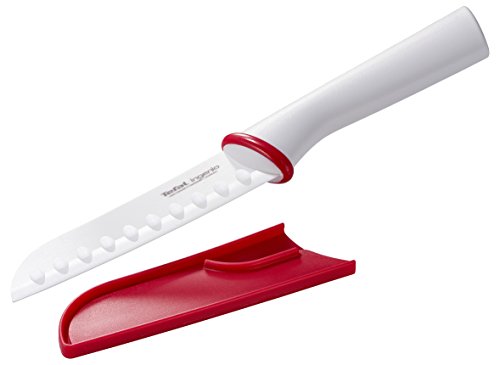 Tefal K15304 Ingenio Keramik Santokumesser 13 cm, weiß