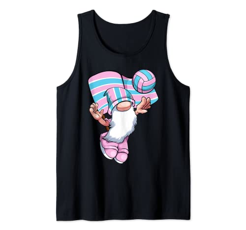 Voleibol Gnomo LGBT-Q Deporte Transgénero Orgullo Trans Bandera Camiseta sin Mangas