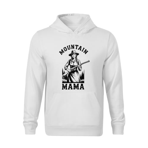 Kids Vintage Mountain Mama Boys Girls Lightweight Kangaroo Pocket Fleece Hoodies2