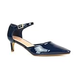 Entrez dans l'élégance avec ces escarpins classiques à talon bas. Dotées d'un bout pointu élégant, d'une sangle de cheville réglable et d'un talon aiguille confortable de 5,1 cm, elles offrent un style intemporel avec un confort tout au long de la journée.