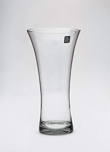 Maison Zoe glass vase Patty Mouth-blown and handmade Ø15cm - 30cm height - flower vase - deco & wedding