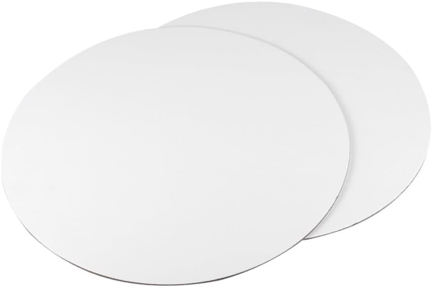 6PCS Round Canvas Boards for Oil Painting 15CM White Artist Canvas Panels for Art Supplies and Creative Projects