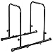 Yaheetech Dip Barre Parallele Fitness Dip Bar Stand Station Regolabile per Calisthenics/Stretching/Addominali in Acciaio Nero