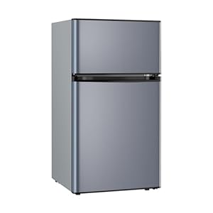 Mini Fridge With Freezer,3.2 Cu.Ft Compact Refrigerator,Mini Refrigerator With 2 Doors For Bedroom,Office,Kitchen,Apartment,Dorm(blue)