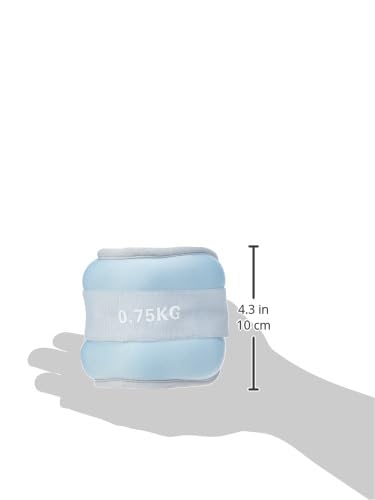 Image of Btag Soft Neoprene Ankle & Wrist Weights (0.750 kg x 2 Pcs) | Adjustable Strap | Unisex Leg & Arm Weight Cuffs for Gym, Workout & Training (Balck)
