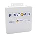 MFASCO Swimming Pool First Aid Kit - Meets Michigan and Other State Standards - Comprehensive and State-Compliant Supplies - Heavy-Duty Metal Case - Weatherproof Design - 9.5 x 9.5 x 2 3/8 inches
