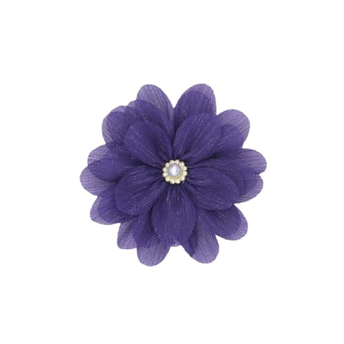 Image of Rose Flower Large Brooch Pin,Vintage Dainty Satin Fabric Camellia Lapel Pins Handmade Big Flower Collar Pins Wedding Party Dance Dress Suit Clothes Accessories Jewelry for Women