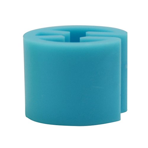 Meta-U Time-Saver Garment Colored Blank Hanger Size Marker - Personalized Your Information Snap On Hanger Tag - Customer and Staff Can Quickly Identify Marker's Info In Store (Azure - 100Pcs)