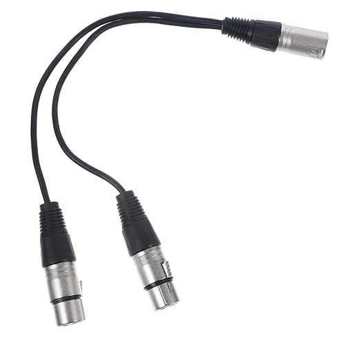 Toddmomy Cable Adaptador De Audio Divisor Altavoz Hembra Para Juegos Conector Cables Estéreo Cable De Audio Cable Amplificador Cable De Audio Cable De Acero