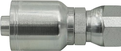 Image of 3 /4 inch Hose x 1 inch JIC 37 Degree Female Hydraulic Hose Ends Crimp Fitting Compatible with Parker 43-Series | FJX-12-16-43