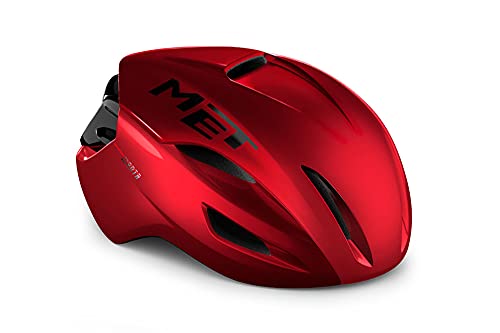 MET - Manta MIPS Road Cycling Helmet In Metallic Red Size Small (52-56cm)