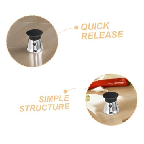 NUOBESTY 2 piezas de válvula de seguridad para olla express, sistema de escape para control de presión y liberación rápida miniatura 3