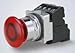 Siemens 52BP2LTA Heavy Duty Push Pull Mushroom Button Unit, Water and Oil Tight, 2 Positions, Plastic, Illuminated, Maintained 1-3/4" Head, Amber, 1NO - 1NC Contact Blocks, 24VAC/VDC Voltage