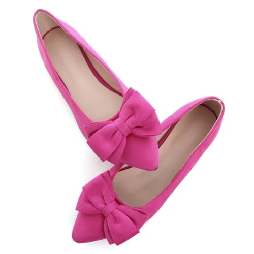 Image of TN TANGNEST Women Fashion Bowknot Flats Comfort Pointed Toe Dress Shoes