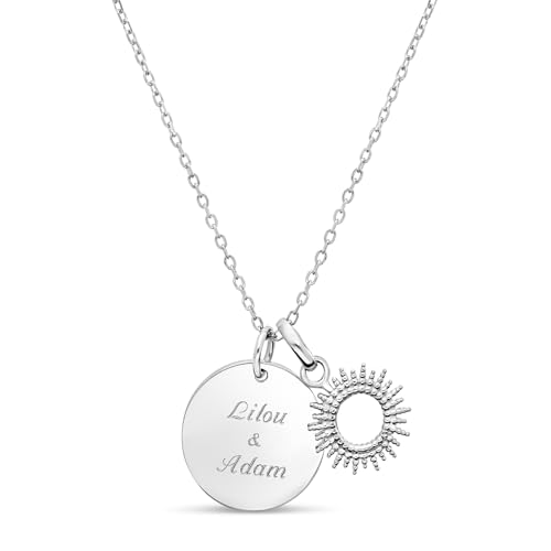 Idée cadeau Noël et baptême : collier enfant gravé en argent