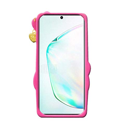 Image of Unirock Hello Kitty Back Case Cover for Samsung Galaxy Note 10+| 3D Cute Hello Kitty Case |Soft Silicone Rubber Back Cover with Pendant Kitty Cover for Samsung Galaxy Note 10+