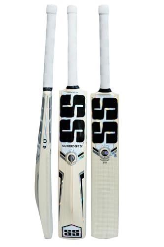 Image of SS Shivam Dubey NP Kashmiri Willow Cricket Bat, 1200 Grams, Short Handle for Men, Premium Willow for Leather Ball, Lightweight, Strong Grip, Shock Absorption, Ideal for Professional Players
