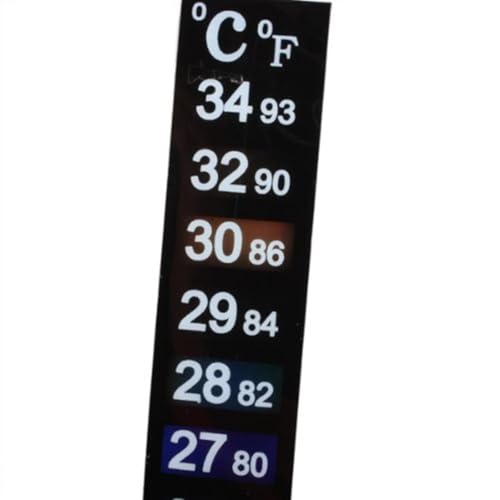 CENPEK 3Pcs Thermometer Streifen Aquarium Fisch Thermometer Temperatur Aufkleber Digital Dual Scale
